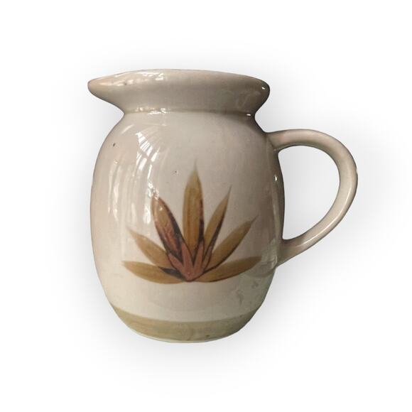 Vintage Art Handmade Ceramic Rustic Farm House Pitcher Gray Brown Glazed - Picture 1 of 2